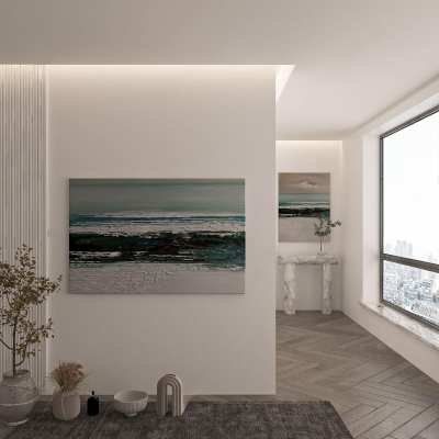 现代装饰画3D模型下载